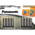 Panasonic Батарейка Panasonic AA EVERYDAY POWER * 8 (LR6REE/8B2F)
