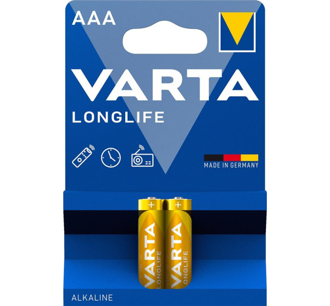Varta Батарейка Varta AAA Longlife лужна * 2 (04103101412)