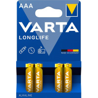 Батарейка Varta AAA Longlife LR03 * 4 (04103101414)