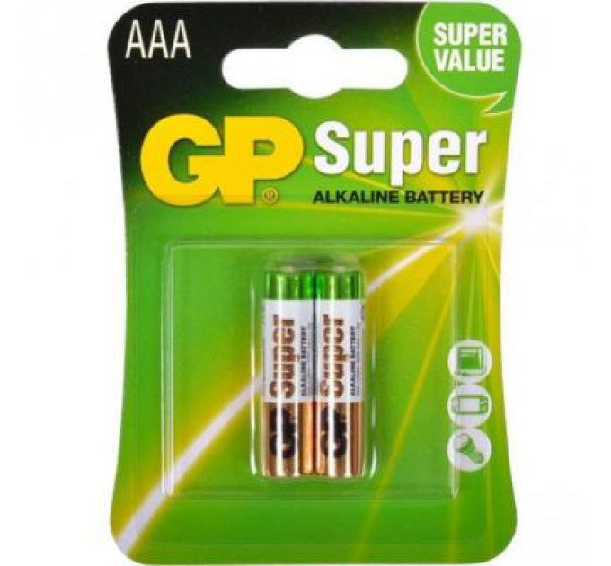 Gp Батарейка Gp AAA LR3 Super Alcaline * 2 (24A-U2 / 4891199000041)