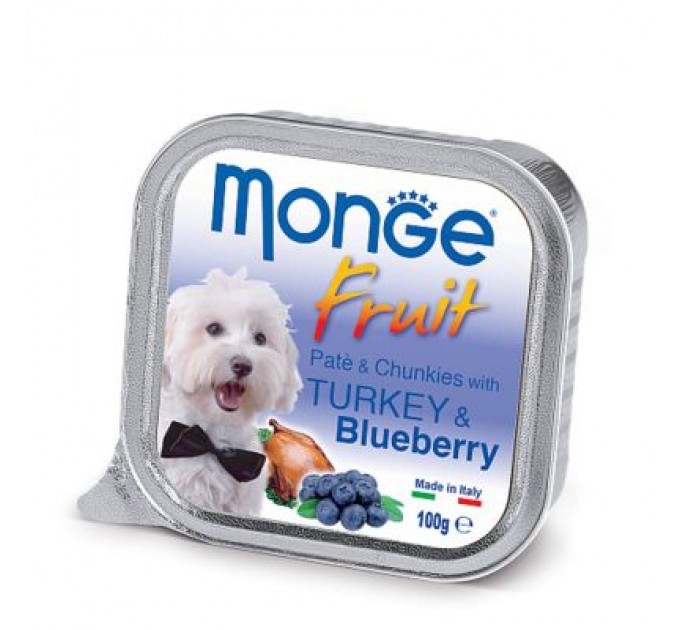 Monge Консерви для собак Monge DOG FRUIT індичка з чорницею 100 г (8009470013208)