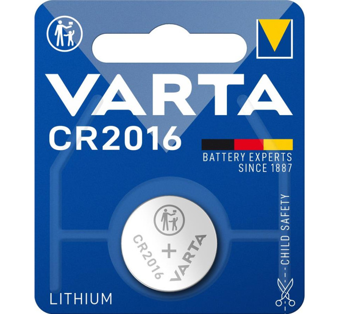 Varta Батарейка Varta CR2016 Lithium * 1 (06016101401)