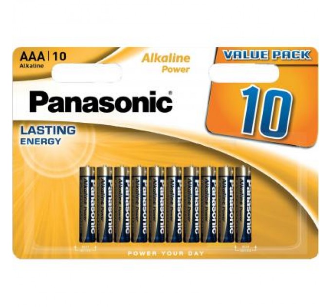 Батарейка Panasonic AAA LR03 Alkaline Power * 10 (LR03REB/10BW)