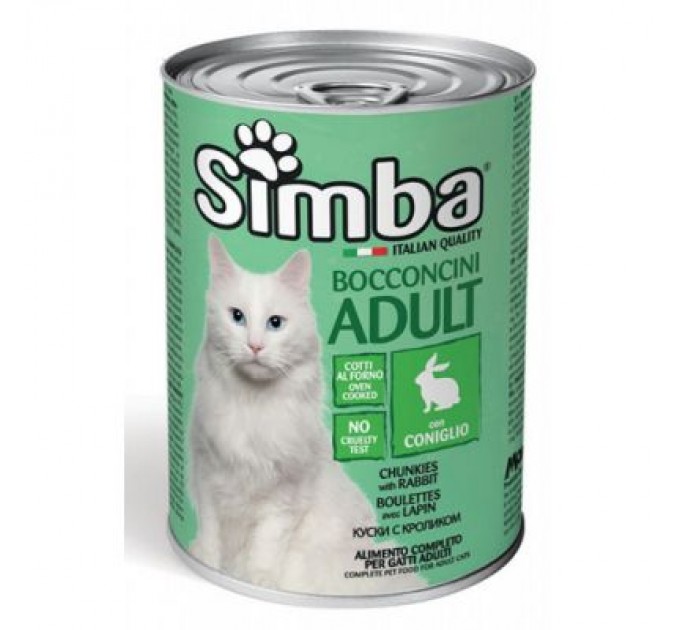 Simba Консерви для котів Simba Cat Wet кролик 415 г (8009470009089)
