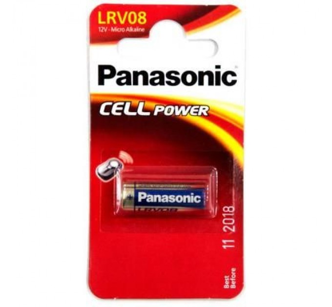 Panasonic Батарейка Panasonic LRV08 * 1 (альтернативне маркування MN21, A23) (LRV08L/1BE)
