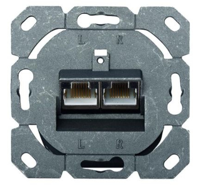 Assmann Комп'ютерна розетка Digitus 2xRJ45 FTP, для відкритої проводки (DN-9002-N)