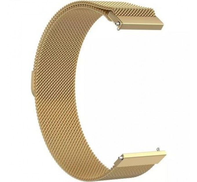 BeCover Ремінець до смарт-годинника BeCover Milanese Style для Samsung Galaxy (20mm)/Watch 5/ Watch 4.../Gear S2 Classic/Gear Sport Gold (707674)