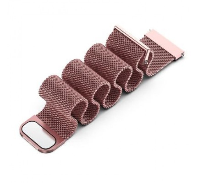 BeCover Ремінець до смарт-годинника BeCover Milanese Style для Samsung Galaxy (20mm)/Watch 5/ Watch 4.../Gear S2 Classic/Gear Sport Red Wine (707677)