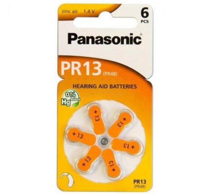 Panasonic Батарейка Panasonic PR48 / PR13 (1.4V) * 6 (PR-13/6LB)