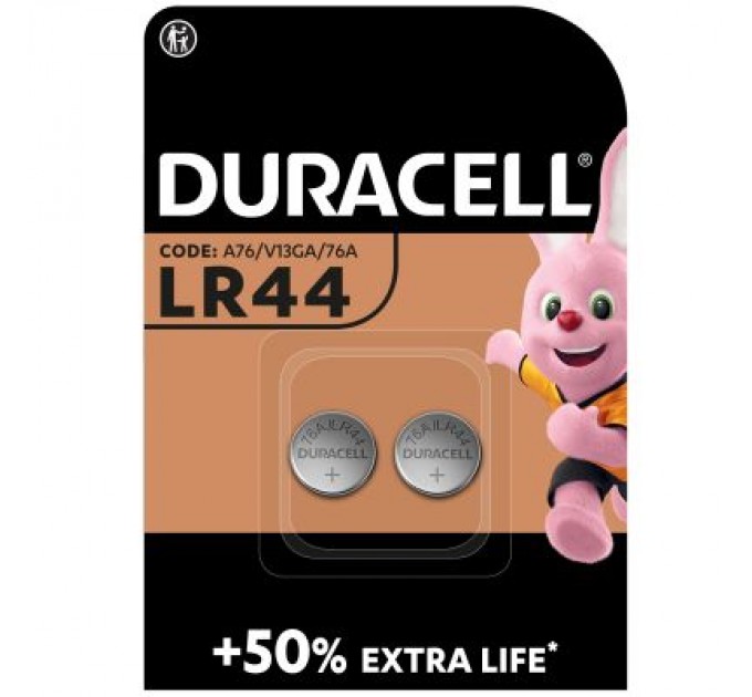 Duracell Батарейка Duracell LR44 / V13GA / A76 * 2 (5000394504424 / 5007795)