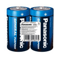 Panasonic Батарейка Panasonic D ( R20 ) GENERAL PURPOSE TRAY ZINK-CARBON * 2 (R20BER/2P)