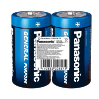 Батарейка Panasonic D ( R20 ) GENERAL PURPOSE TRAY ZINK-CARBON * 2 (R20BER/2P)