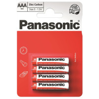 Батарейка Panasonic AAA R03 RED ZINK * 4 (R03REL/4BP)