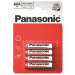 Panasonic Батарейка Panasonic AAA R03 RED ZINK * 4 (R03REL/4BP)