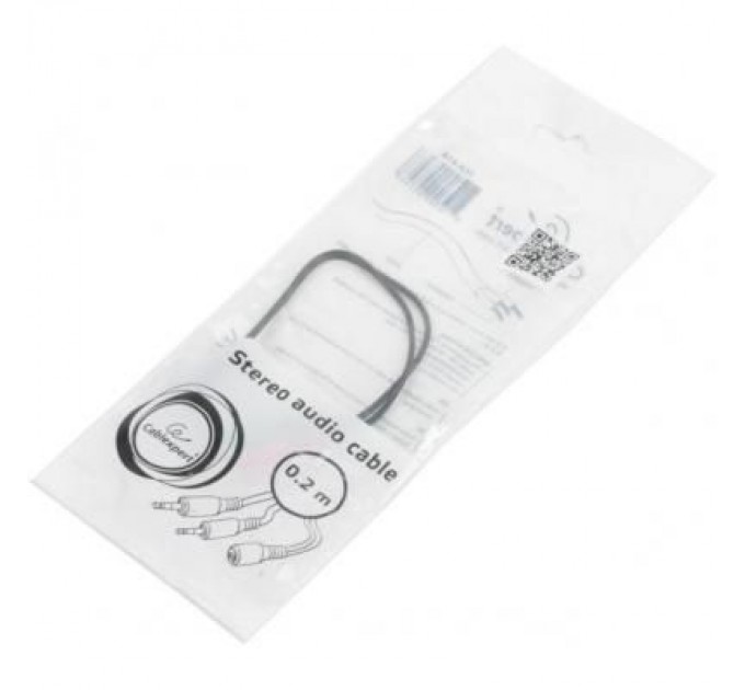 Cablexpert Кабель мультимедійний Jack 3.5mm female 4-pin to 2x Jack 3.5mm male 0.2m Cablexpert (CCA-418)