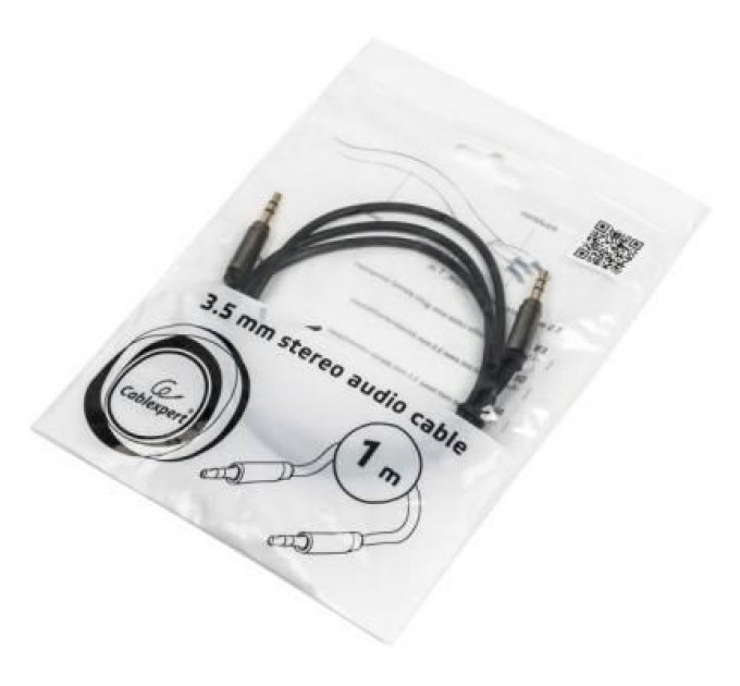 Cablexpert Кабель мультимедійний Jack 3.5mm male/Jack 3.5mm male 1.0m Cablexpert (CCAP-444-1M)