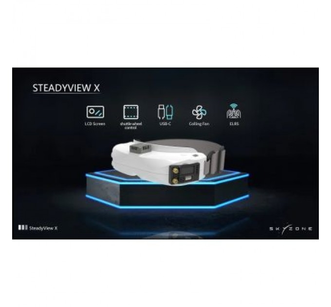 Відеоприймач (VRX) Skyzone SteadyView X 5.8GHz 56CH L, X Band (STVX5G)