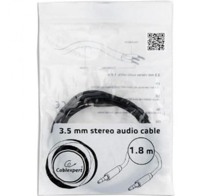 Cablexpert Кабель мультимедійний Jack 3.5mm male/Jack 3.5mm male 1.8m Cablexpert (CCAP-444-6)