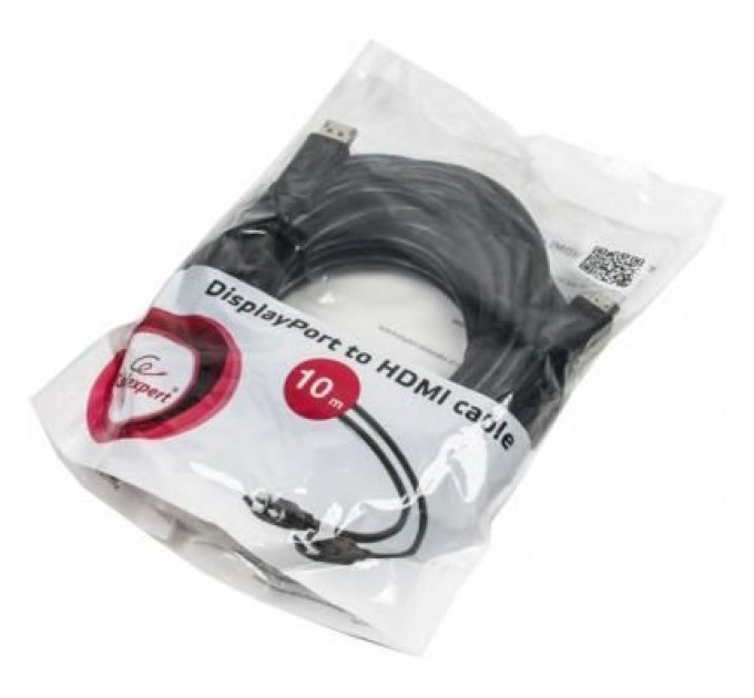Cablexpert Кабель мультимедійний Display Port to HDMI 10.0m Cablexpert (CC-DP-HDMI-10M)