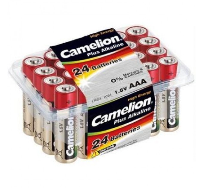Camelion Батарейка Camelion AAA Plus Alkaline LR03 * 24 (LR03-PB24)