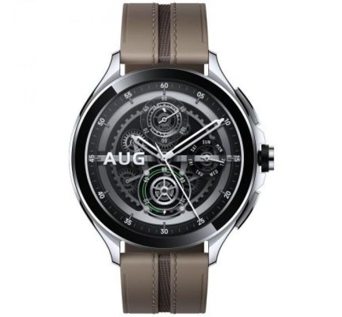 Xiaomi Смарт-годинник Xiaomi Watch 2 Pro Bluetooth Silver Case with Brown Leather Strap (1006733)