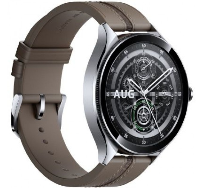 Xiaomi Смарт-годинник Xiaomi Watch 2 Pro Bluetooth Silver Case with Brown Leather Strap (1006733)