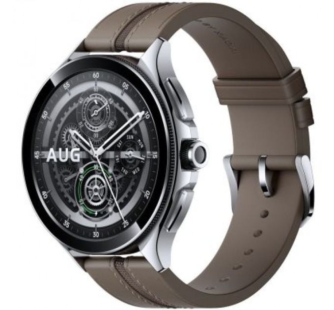 Xiaomi Смарт-годинник Xiaomi Watch 2 Pro Bluetooth Silver Case with Brown Leather Strap (1006733)