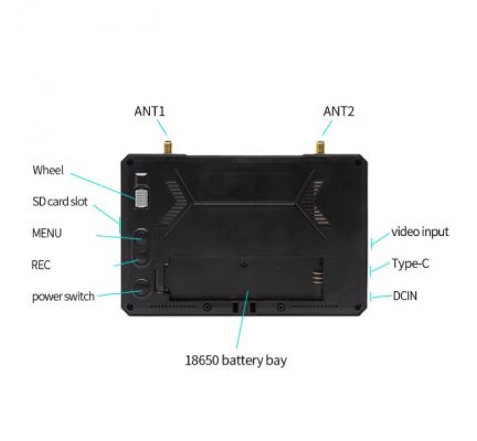 Монітор FPV Skyzone M5 DVR 5.8GHz 56CH L,X Band (M5F)