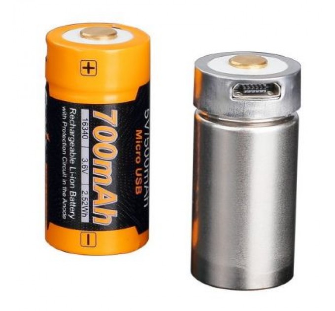 Fenix Акумулятор Fenix 16340  700 UP mAh Li-ion micro usb (ARB-L16-700UP)