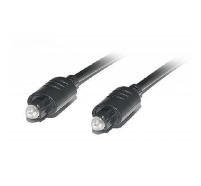 REAL-EL Кабель мультимедійний Optical Toslink M-M 2m black REAL-EL (EL123500037)