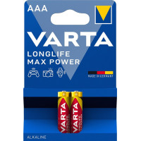 Батарейка Varta AAA Longlife Max Power лужна * 2 (04703101412)