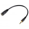 REAL-EL Кабель мультимедійний Jack 3.5mm male/Jack 3.5mm female 1.0m Pro REAL-EL (EL123500041)