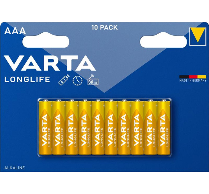 Varta Батарейка Varta AAA Longlife лужна * 10 (04103101461)