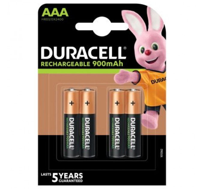 Duracell Акумулятор Duracell AAA HR03 900mAh * 4 (5005015)