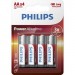 Philips Батарейка Philips AA LR6 Power Alkaline * 4 (LR6P4B/10)