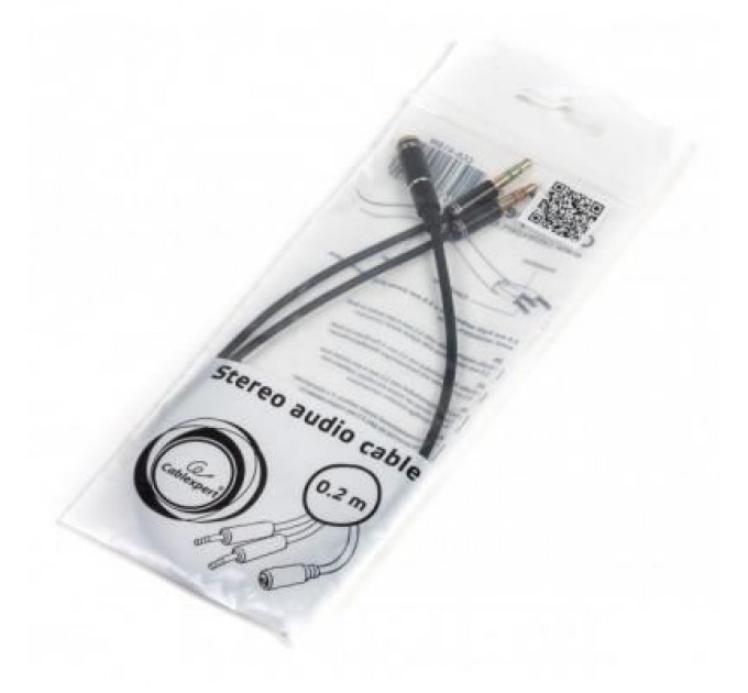 Cablexpert Кабель мультимедійний Jack 3.5mm F to 2 x Jack 3.5mm M Cablexpert (CCA-418M)