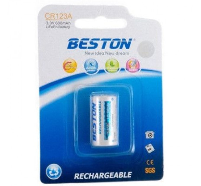 Акумулятор Beston CR123A (16340) 600mAh Lithium (AAB1844)