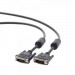 Cablexpert Кабель мультимедійний DVI to DVI 24+1pin, 3.0m Cablexpert (CC-DVI2-BK-10)