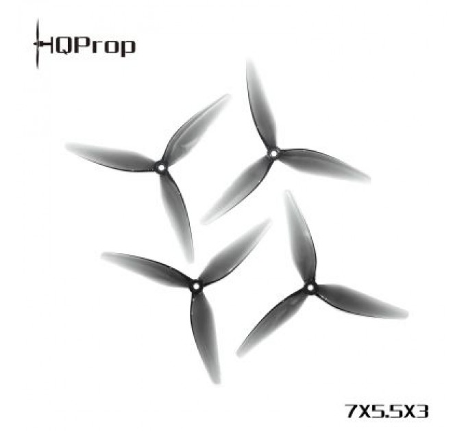 HQProp Пропелер для дрона HQProp 7X5.5X3 2CW+2CCW Grey (7X5.5X3GR-PC)