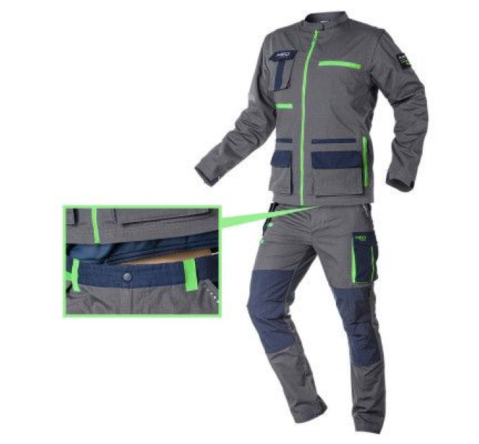 Neo Tools Штани робочі Neo Tools Premium, розмір XXXL(58), тканина ripstop, 210 г/м2,бавовна (81-227-XXXL)