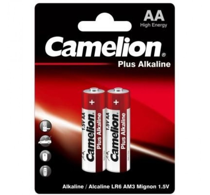 Camelion Батарейка Camelion AA LR6 Plus Alkaline * 2 (LR6-BP2)