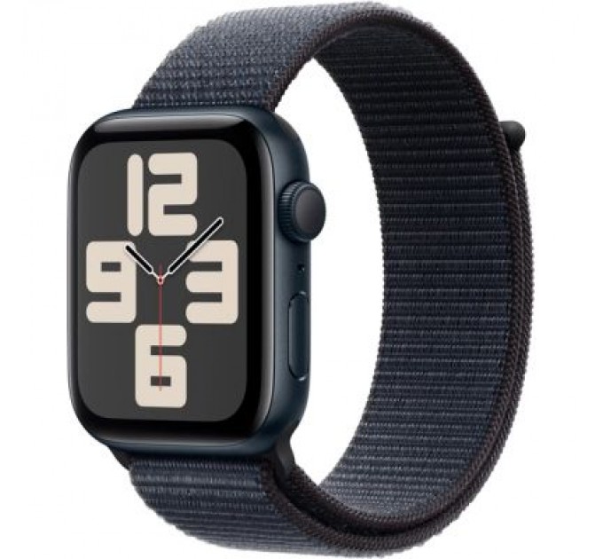 Apple Смарт-годинник Apple Watch SE 2024 GPS 40mm Midnight Aluminium Case with Ink Sport Loop (MXEA3QH/A)