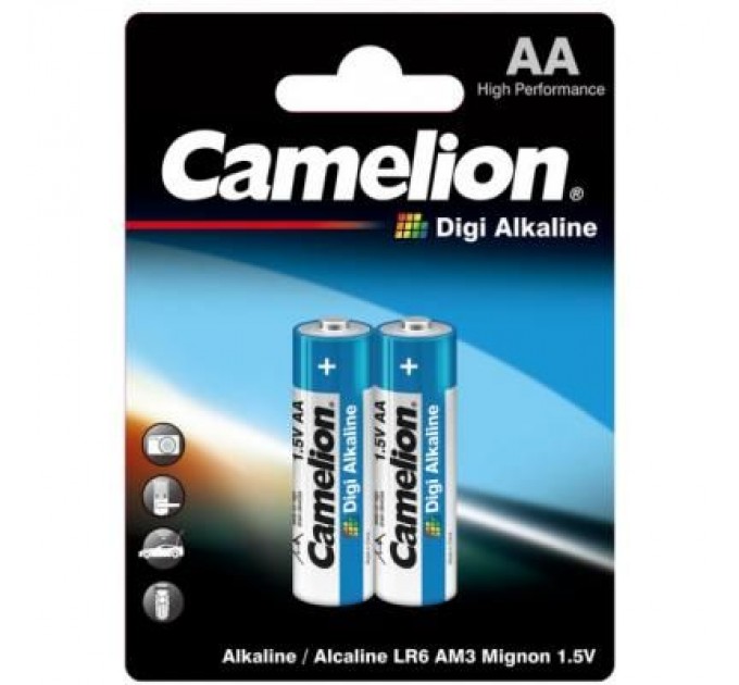 Camelion Батарейка Camelion AA LR6 Digi Alkaline * 2 (LR6-BP2DG)