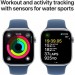 Apple Смарт-годинник Apple Watch Series 10 GPS 46mm Silver Aluminium Case with Denim Sport Band - M/L (MWWM3QH/A)