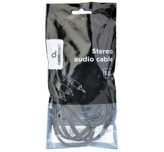 Cablexpert Кабель мультимедійний 3.5 Jack to 2RCA 1.5m Cablexpert (CCA-352-1.5M)