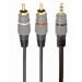 Cablexpert Кабель мультимедійний 3.5 Jack to 2RCA 1.5m Cablexpert (CCA-352-1.5M)
