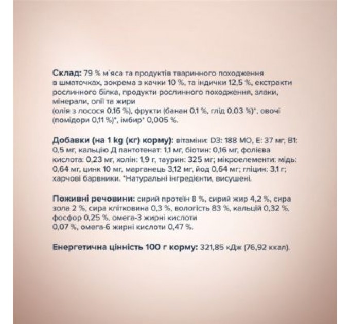 Club 4 Paws Вологий корм для собак Club 4 Paws Selection Плюс Шматочки з качкою та індичкою в соусі 85 г (4820215368049)