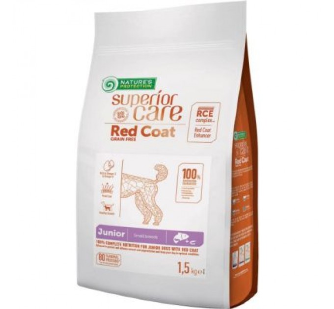 Сухий корм для собак Nature's Protection Superior Care Red Coat Grain Free Junior Mini Breeds 1.5 кг (NPSC47228)