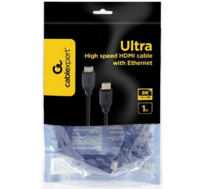 Cablexpert Кабель мультимедійний HDMI to HDMI 1.0m V.2.1 Cablexpert (CC-HDMI8K-1M)