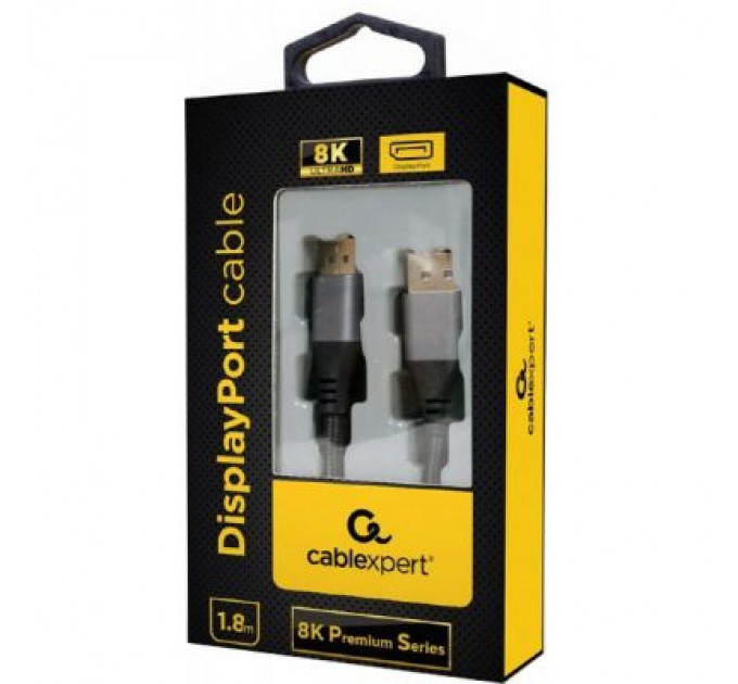 Кабель мультимедійний Display Port to Display Port 1.8m V1.4 Cablexpert (CC-DP8K-6)